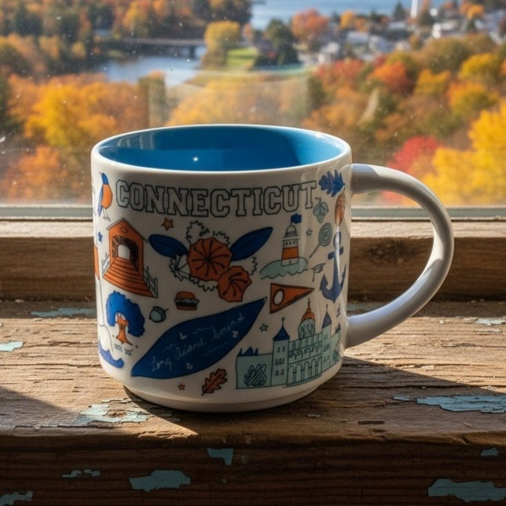 Starbucks Been There Series Connecticut Mug Across the Globe Collection 14oz